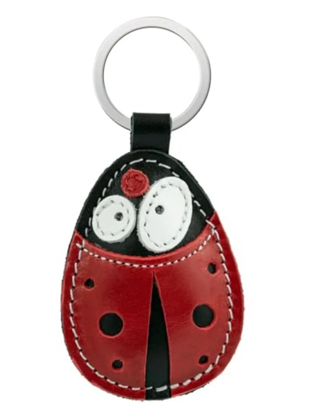 Genuine Leather Animal Keychain Hand-Stitched Gift for Bag Keys